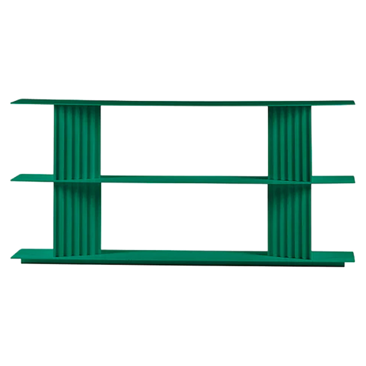 Plec Shelving: Small + Low + Emerald Green