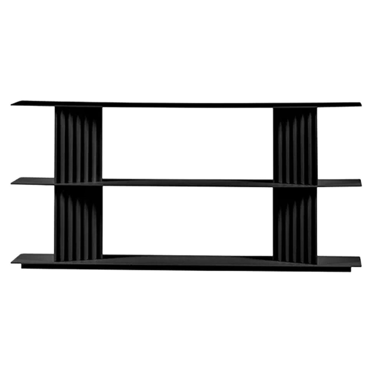 Plec Shelving: Small + Low + Jet Black