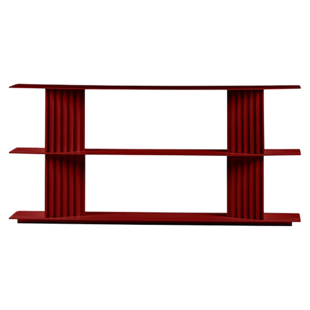 Plec Shelving: Small + Low + Bordeaux