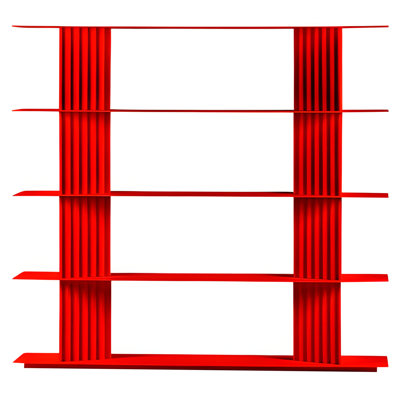 Plec Shelving: Small + High + Traffic Red