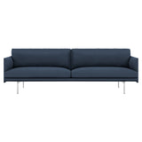 Outline 3-Seater Sofa: Polished Aluminum
