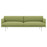 Outline 3-Seater Sofa: Polished Aluminum