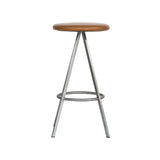 Quad-Space Bar + Counter Stool: Counter + Tan Leather