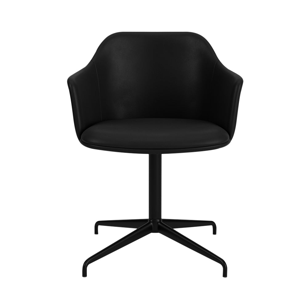 Rely Armchair HW47: Set of 4 + Black
