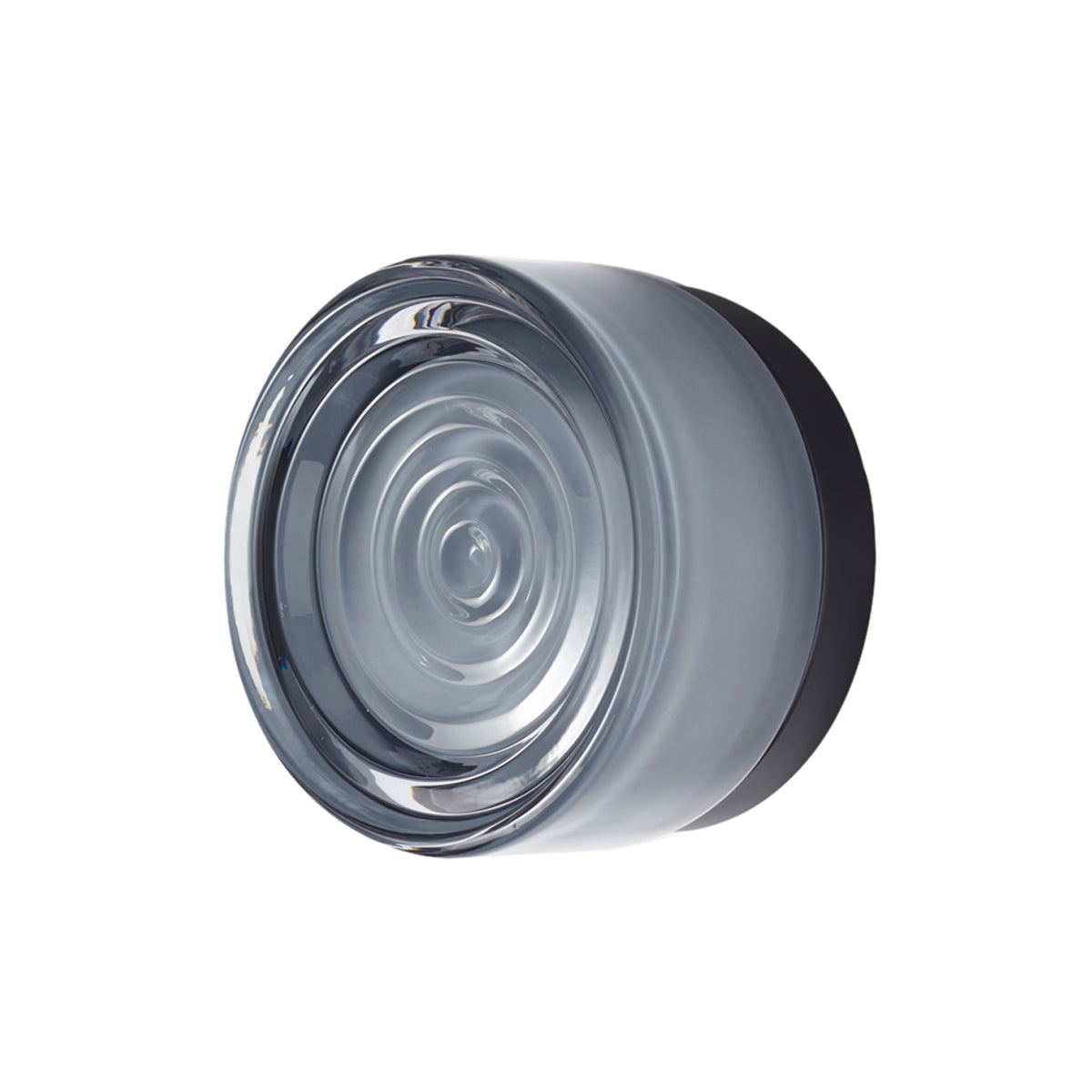 Ripple Sconce: Smoked Glass Finish + Black Anodized
