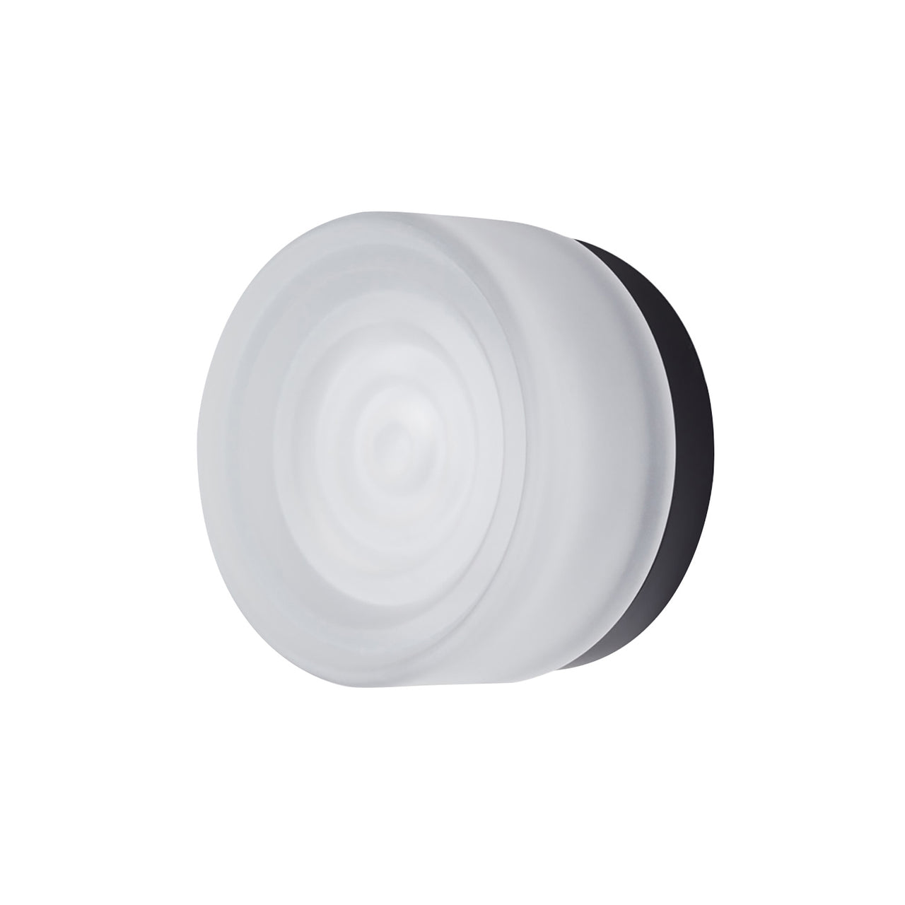 Ripple Sconce: Frosted + Black Anodized