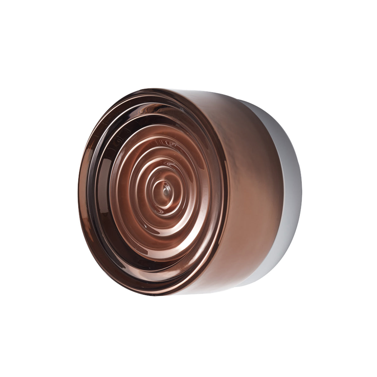 Ripple Sconce: Copper Exterior Glass Finish + Natural Anodized