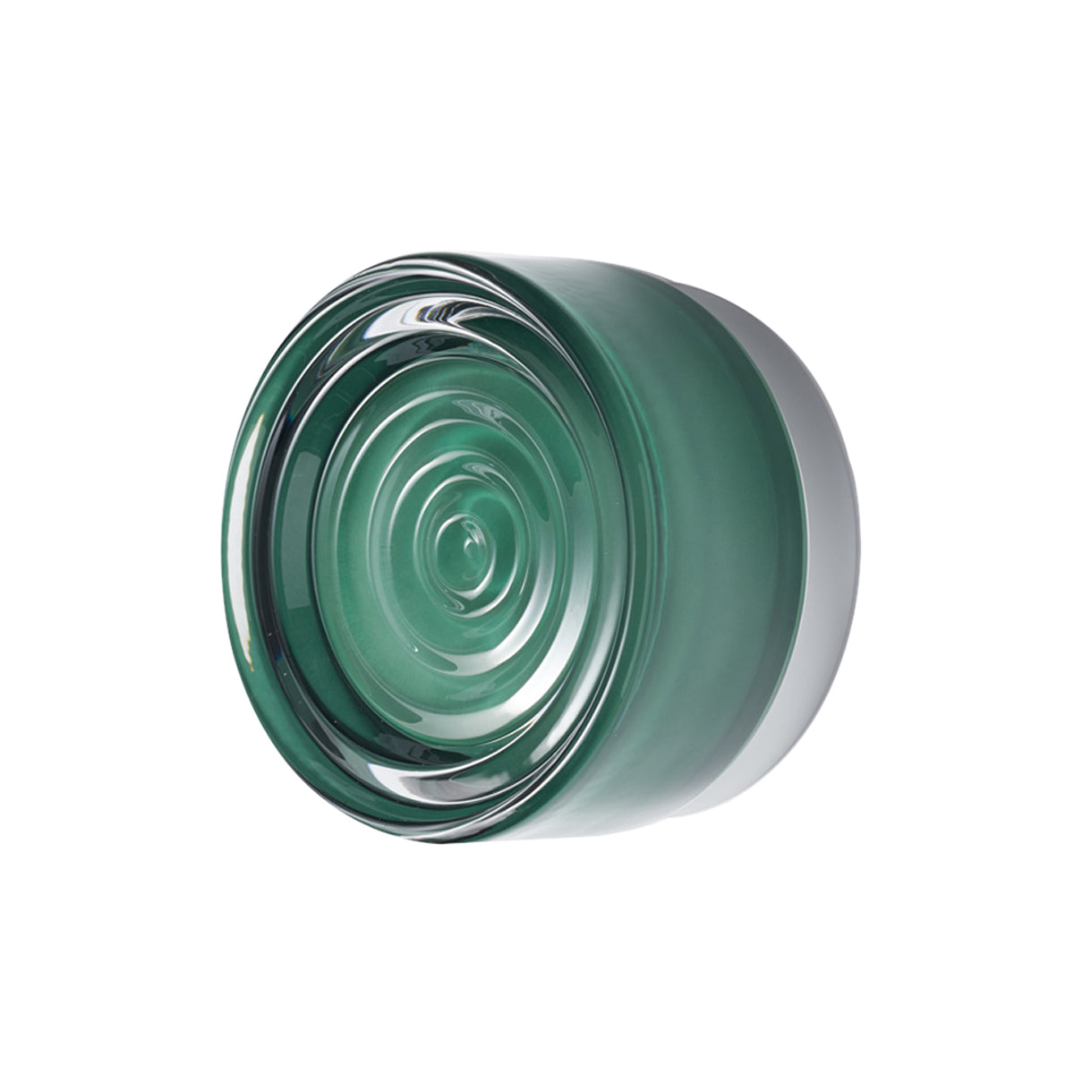 Ripple Sconce: Jade Glass Finish + Natural Anodized