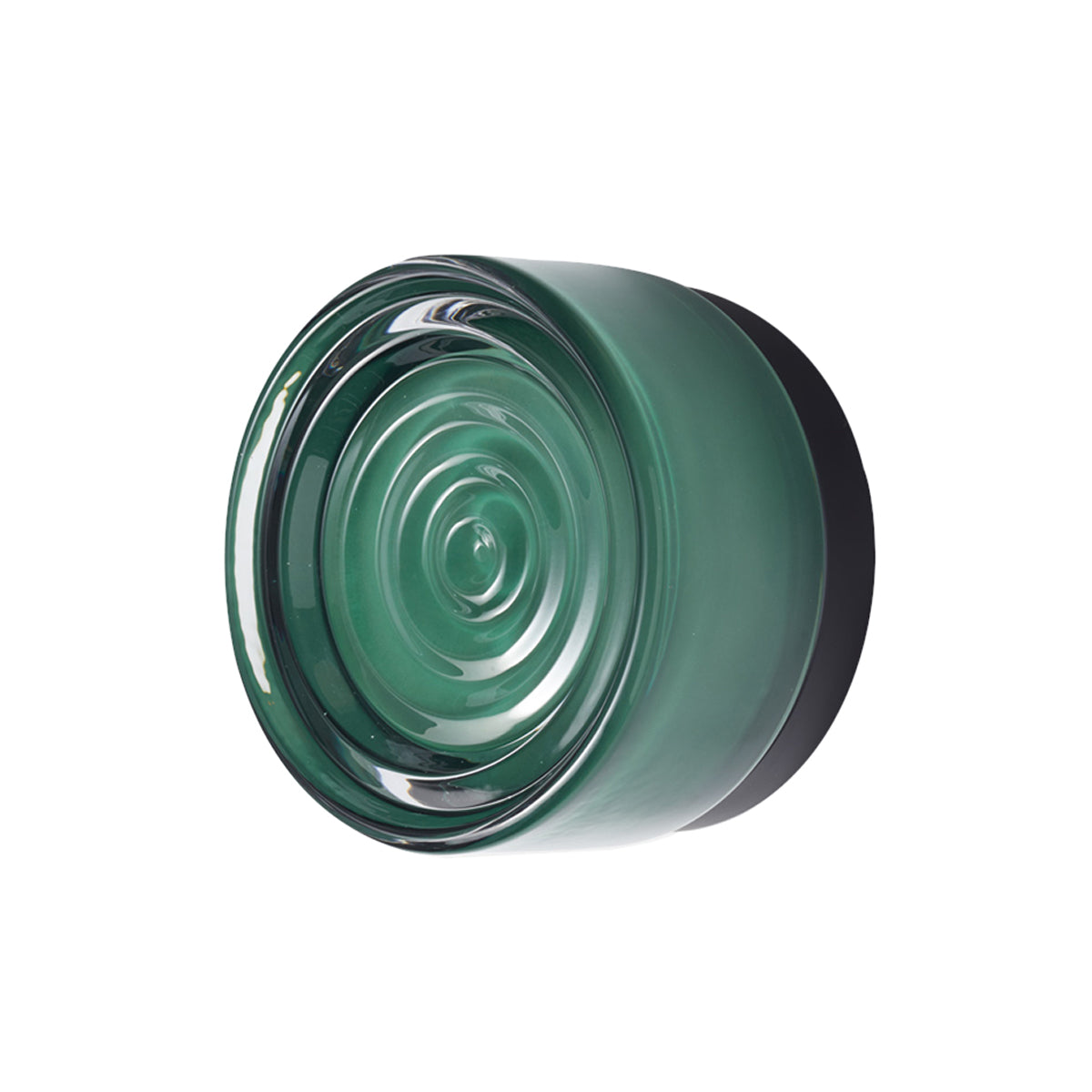 Ripple Sconce: Jade Glass Finish + Black Anodized