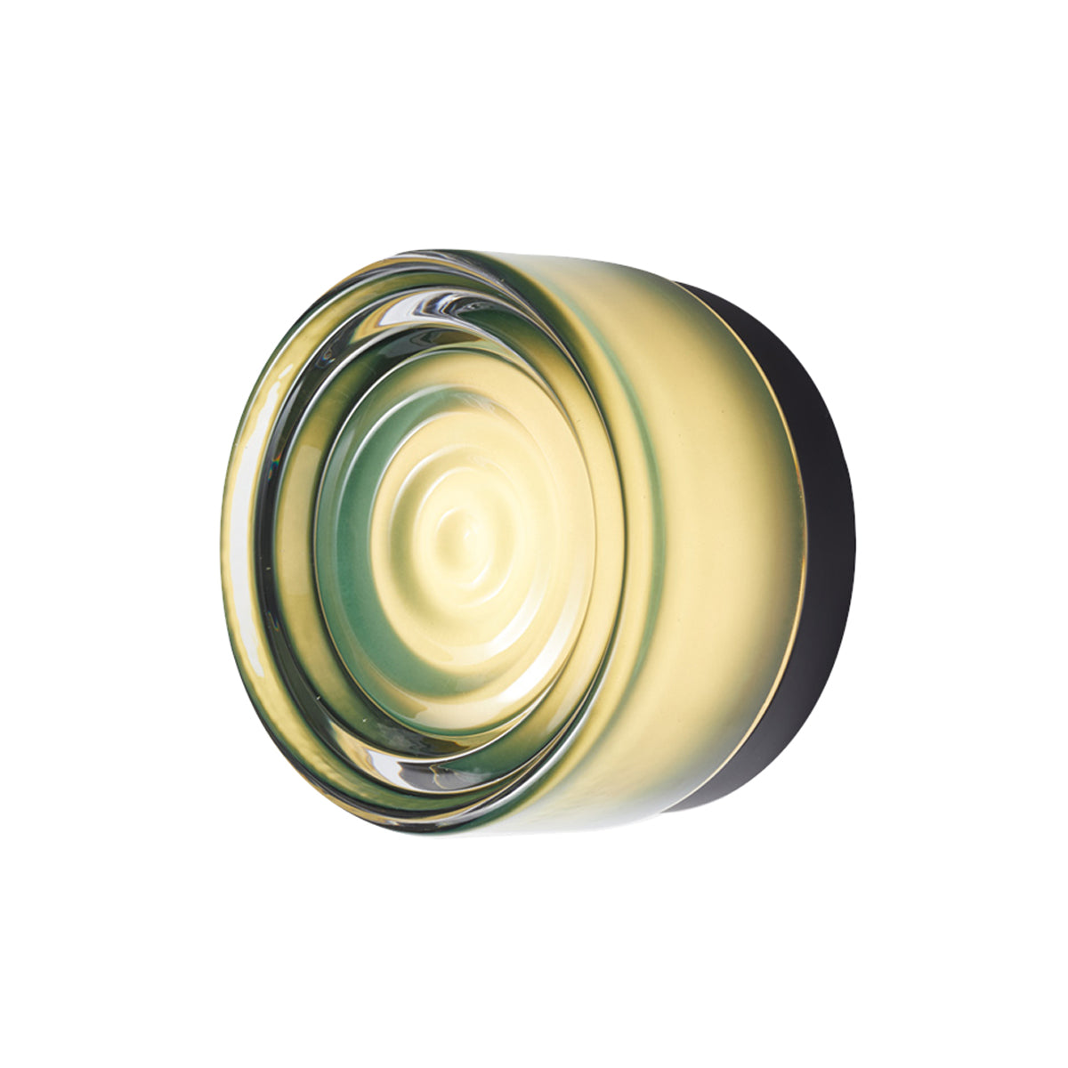 Ripple Sconce: Jade Glass Finish + Black Anodized