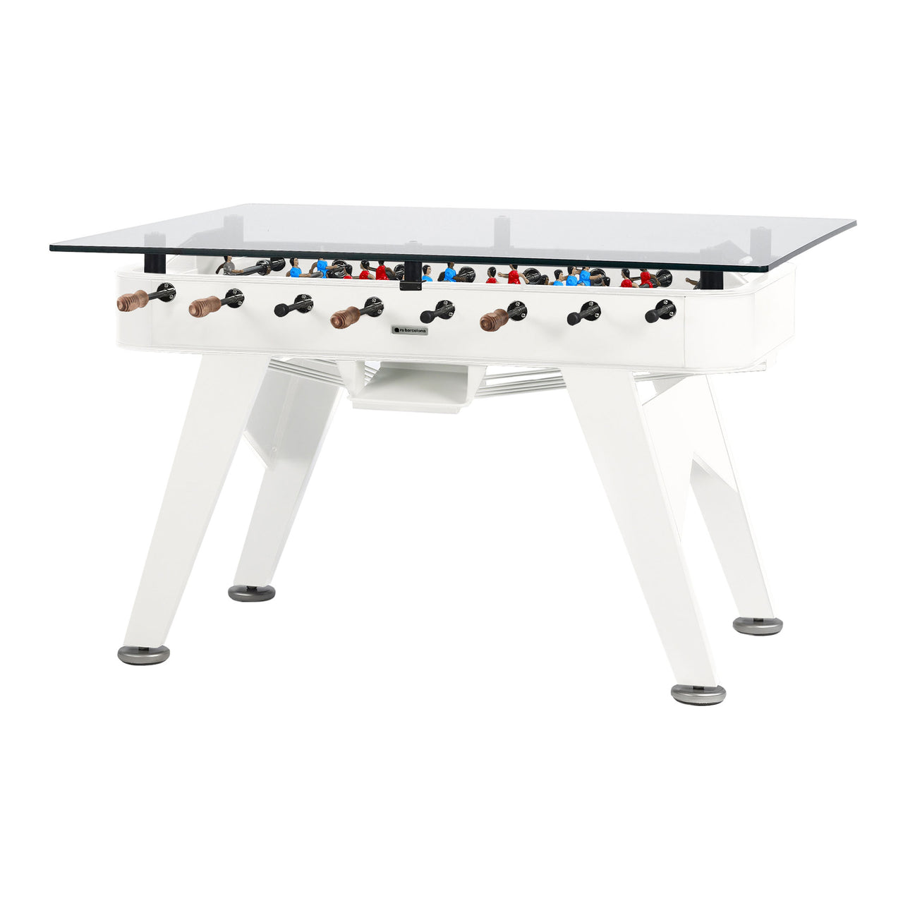 RS2 Rectangle Dining Football Table: Traffic White