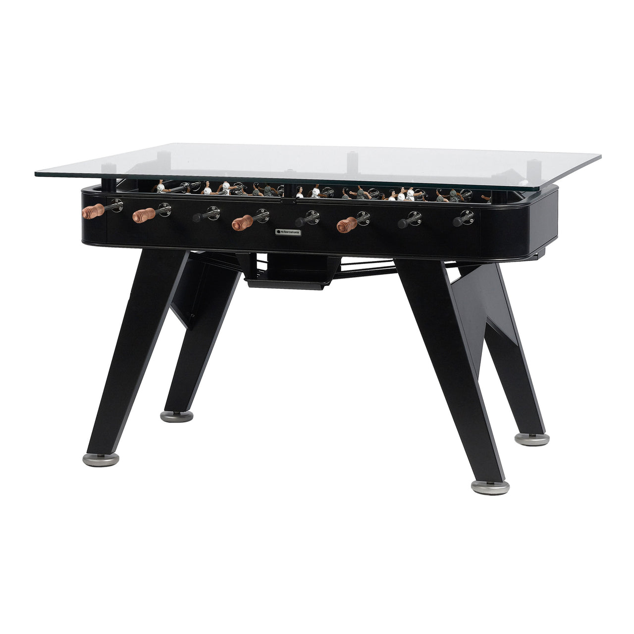 RS2 Rectangle Dining Football Table: Jet Black