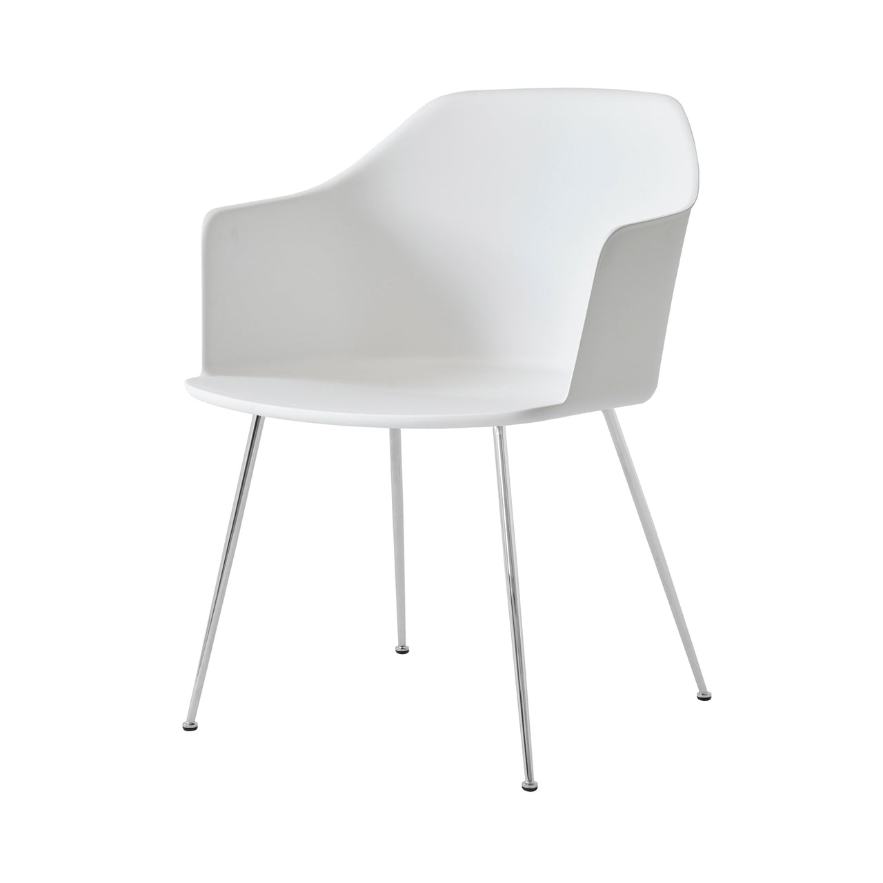 Rely Armchair HW33: White + Chrome