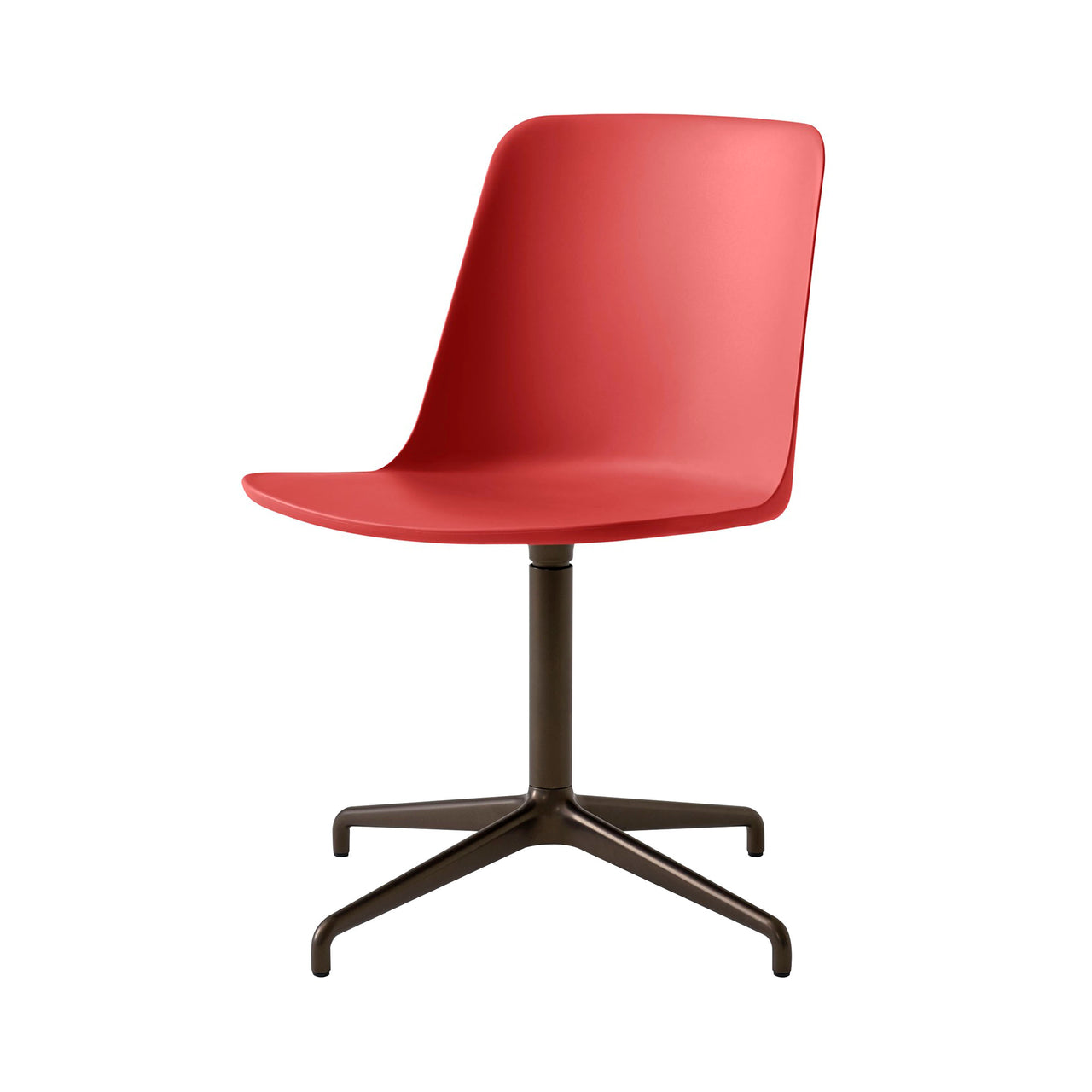 Rely Chair HW16: Vermilion Red + Bronzed