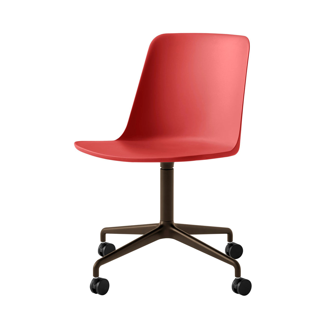 Rely Chair HW21: Vermilion Red + Bronzed
