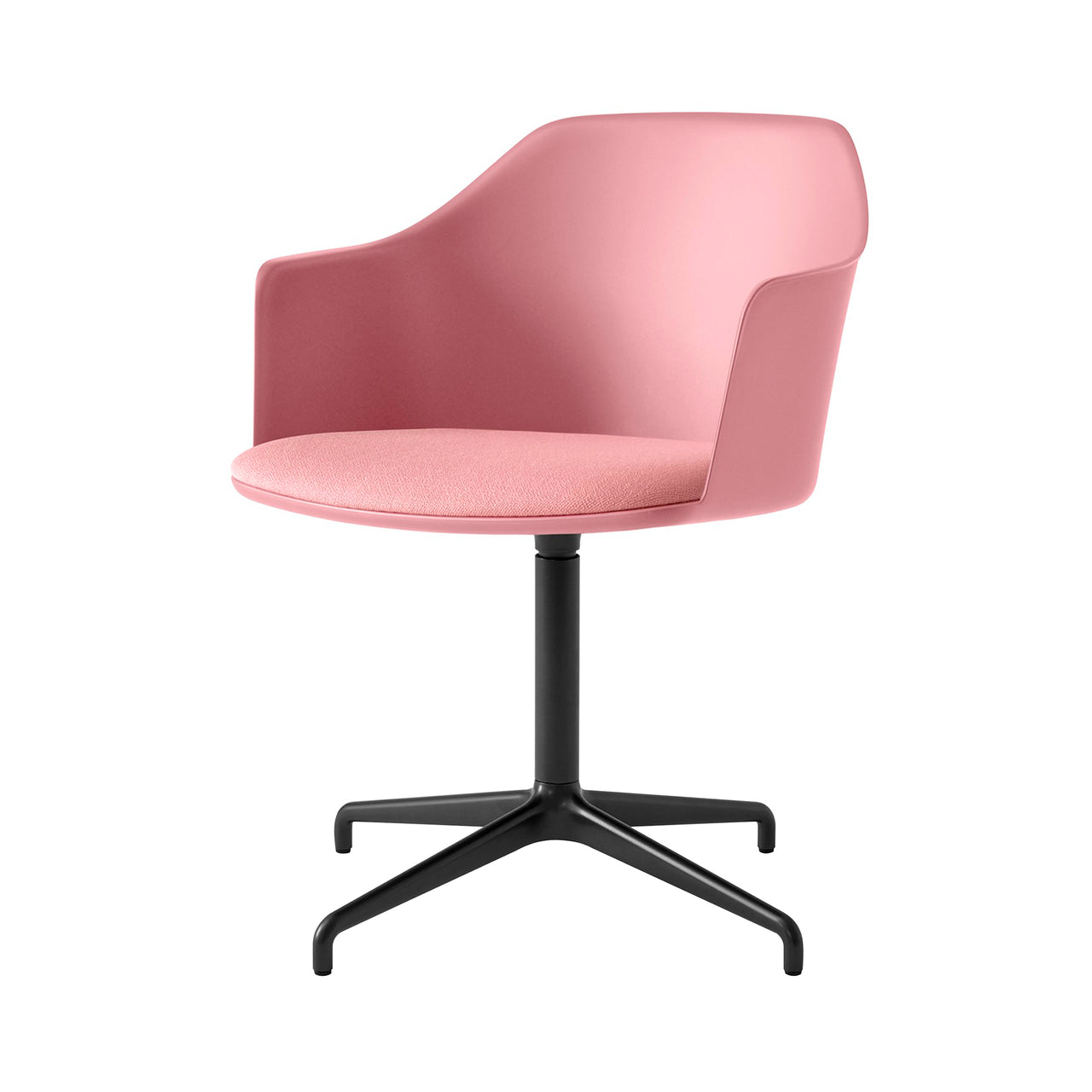 Rely Armchair HW44: Soft Pink + Black