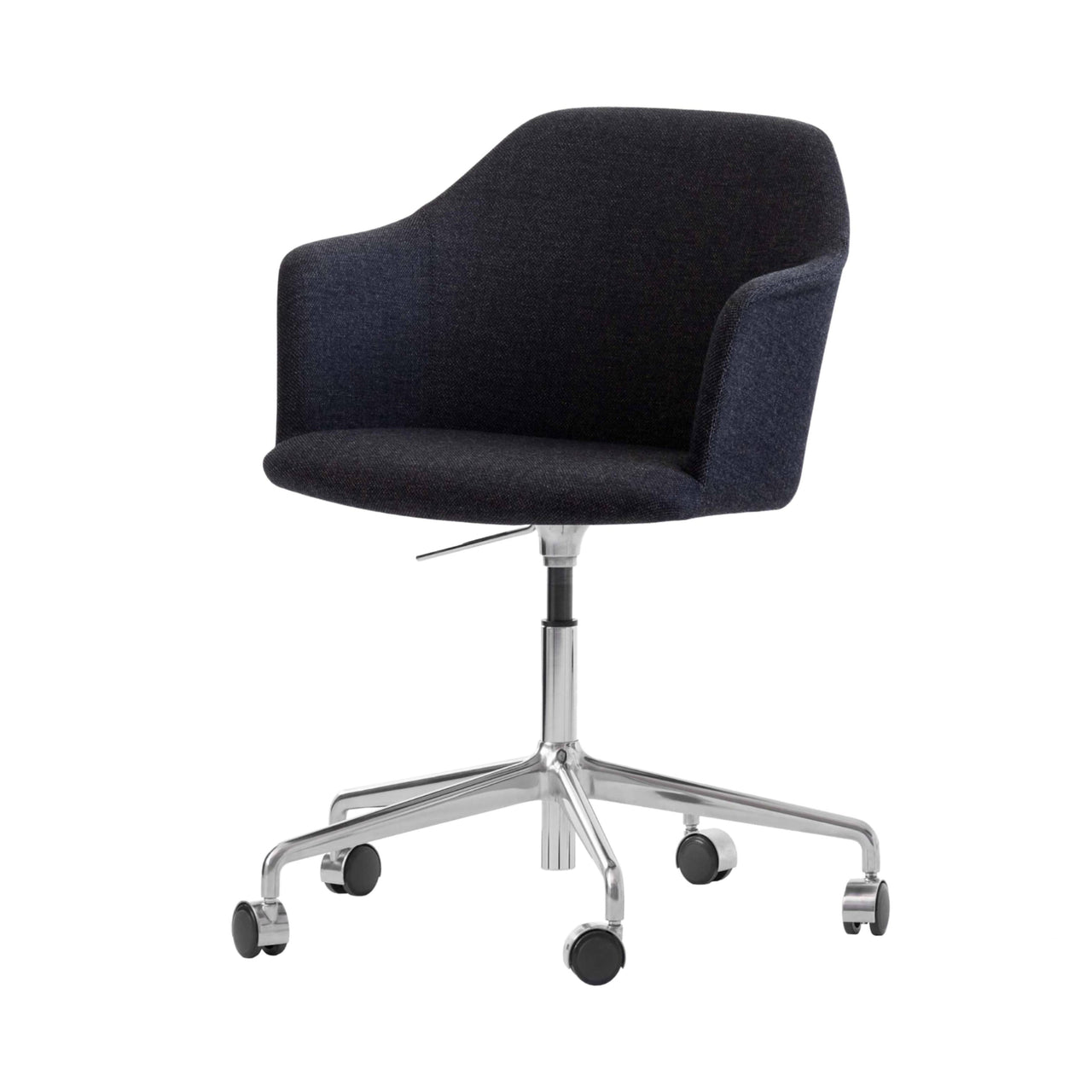 Rely Armchair HW55: Polished Aluminum