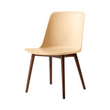 Rely Side Chair HW71: Beige Sand + Lacquered Walnut