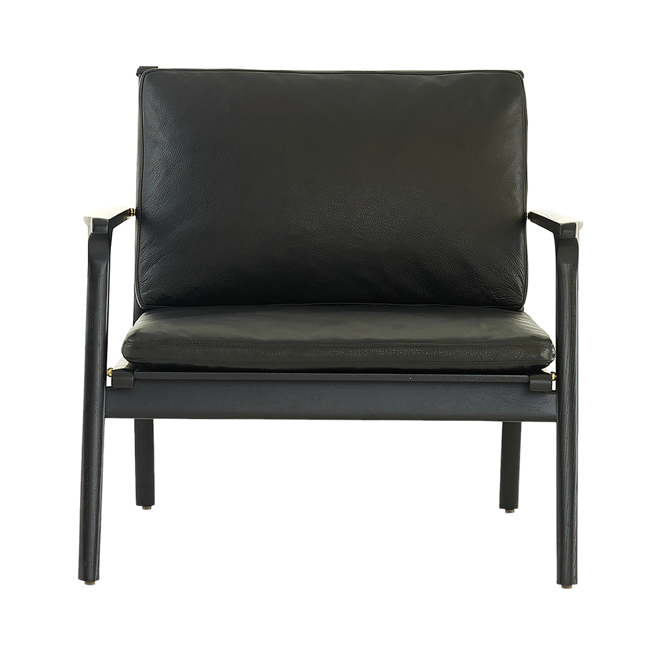 Ren Lounge Chair: Large + Black Oak