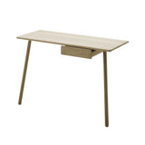 Georg Desk: White Soap Oak + With Drawer