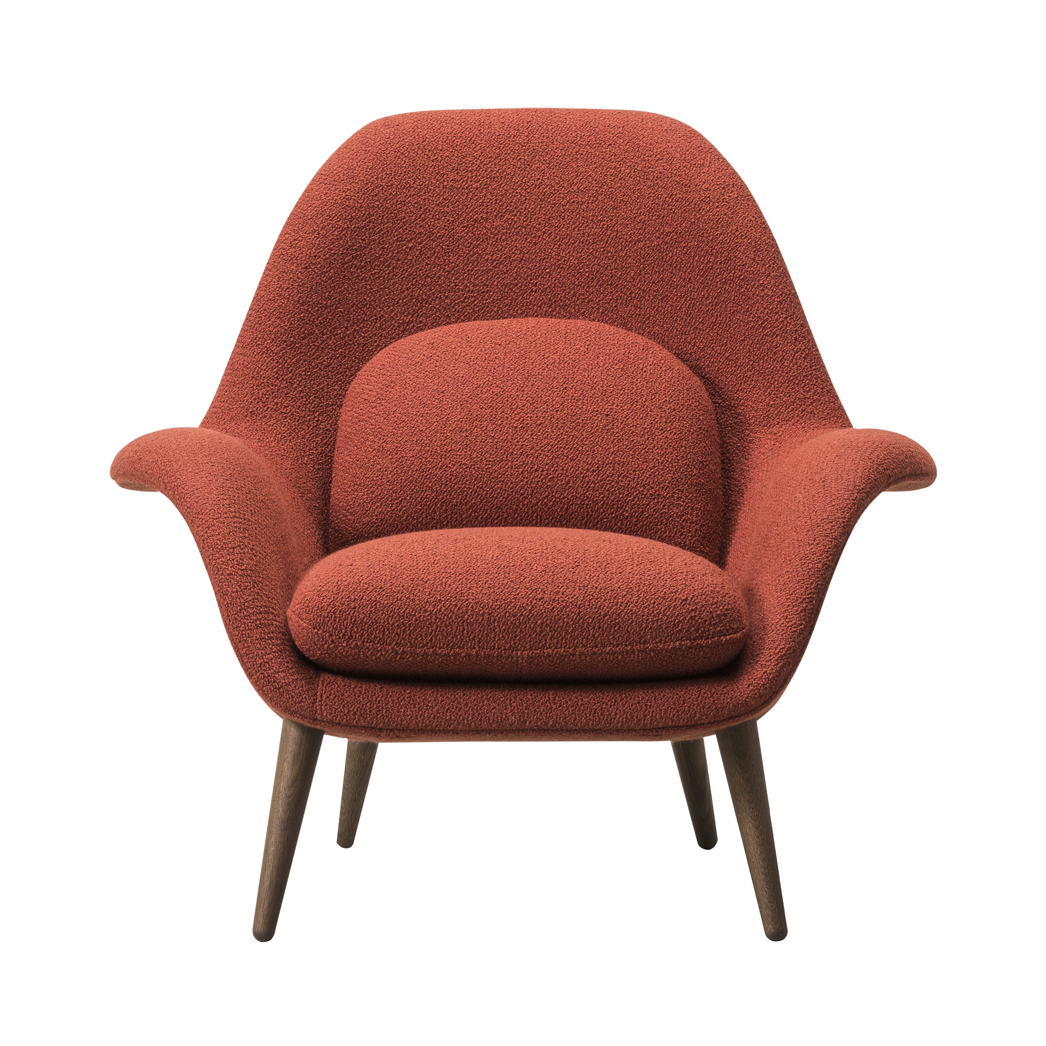 Swoon Lounge Chair: Smoked Stained Lacquered Oak