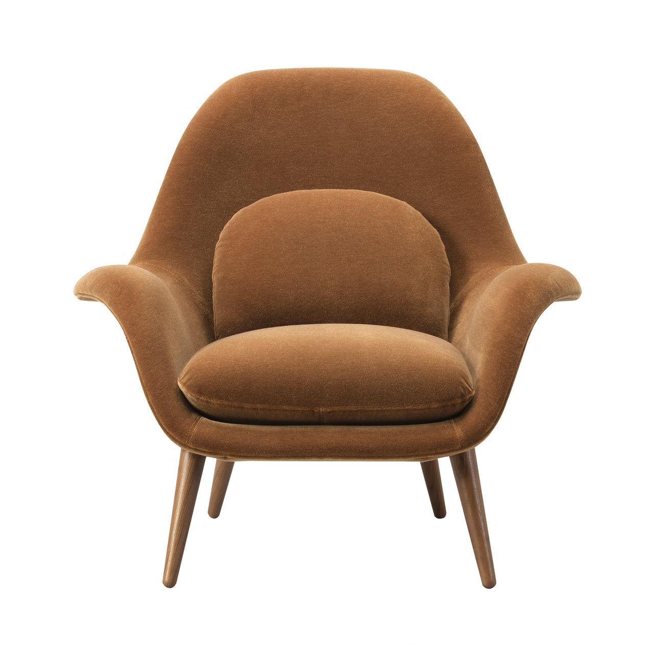Swoon Lounge Chair: Smoked Stained Lacquered Oak