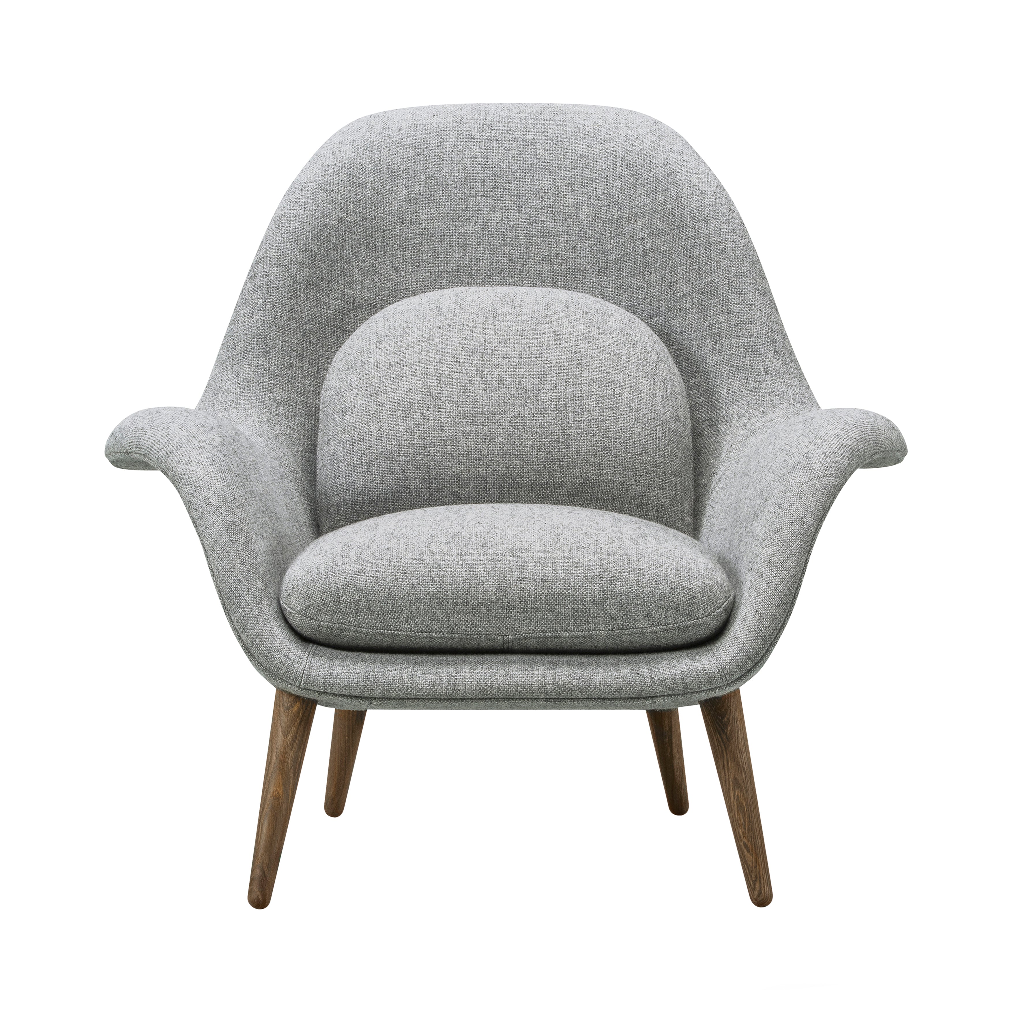 Swoon Lounge Chair: Smoked Stained Lacquered Oak