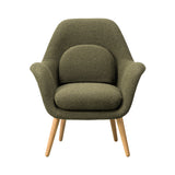 Swoon Lounge Chair Petit: Lacquered Oak