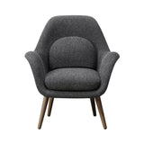 Swoon Lounge Chair Petit: Lacquered Walnut