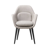 Swoon Dining Armchair: Black Lacquered