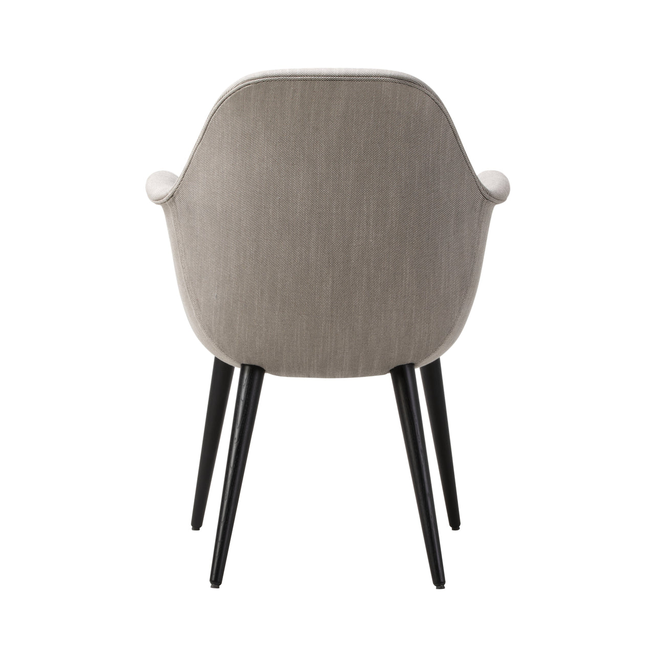 Swoon Dining Armchair: Black Lacquered