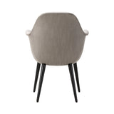 Swoon Dining Armchair: Black Lacquered