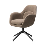 Swoon Dining Armchair: Swivel Base + Black
