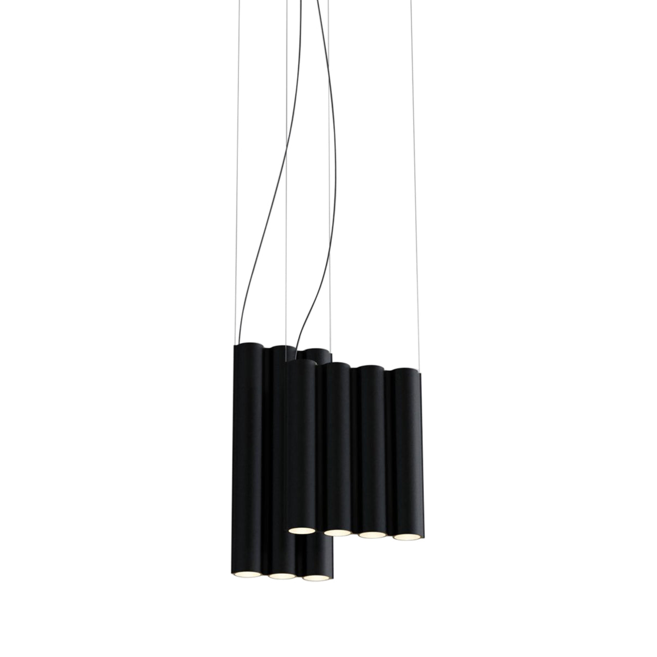 Silo 11 Suspension Lamp: Black