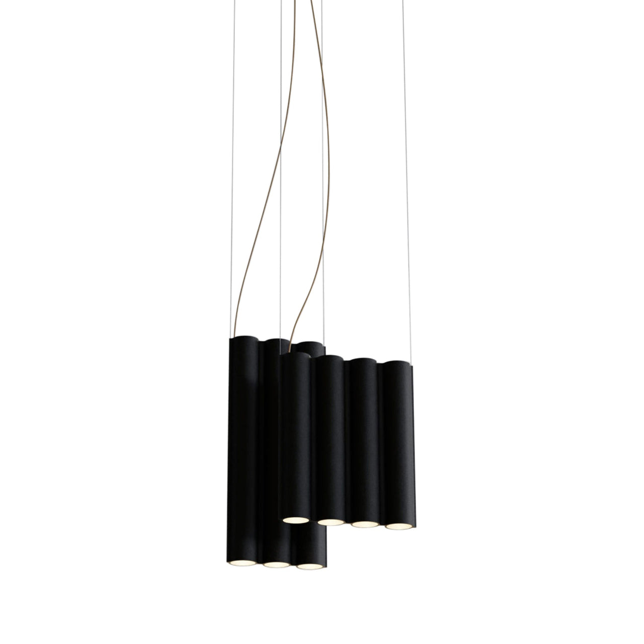 Silo 11 Suspension Lamp: Textured Black