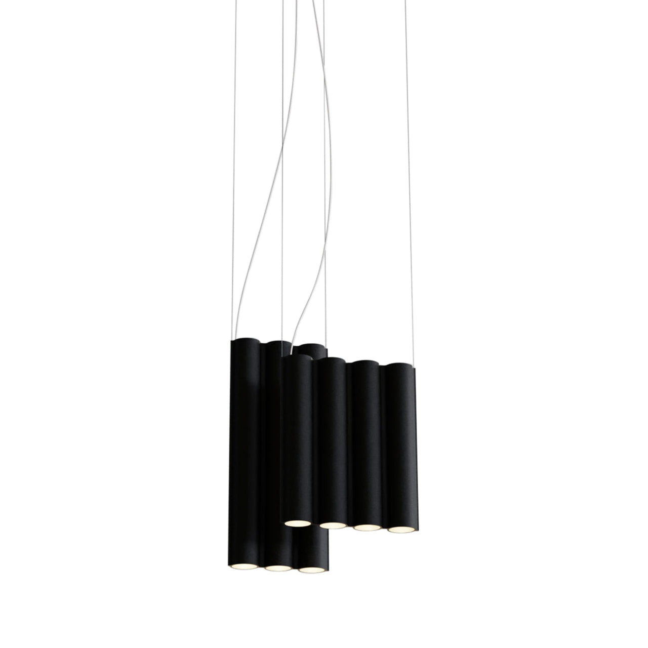 Silo 11 Suspension Lamp: Textured Black