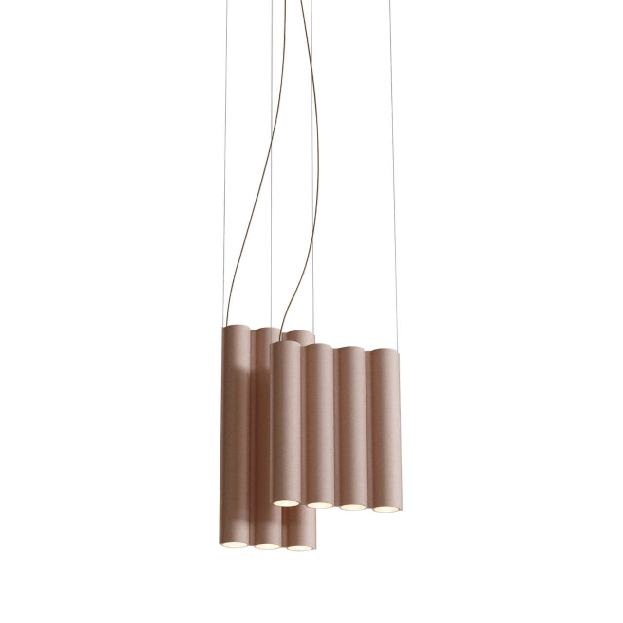 Silo 11 Suspension Lamp: Wrinkled Dusty Pink