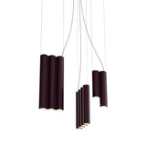 Silo 12 Suspension Lamp: Textured Aubergine