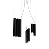 Silo 12 Suspension Lamp: Textured Black