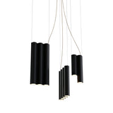 Silo 12 Suspension Lamp: Textured Black