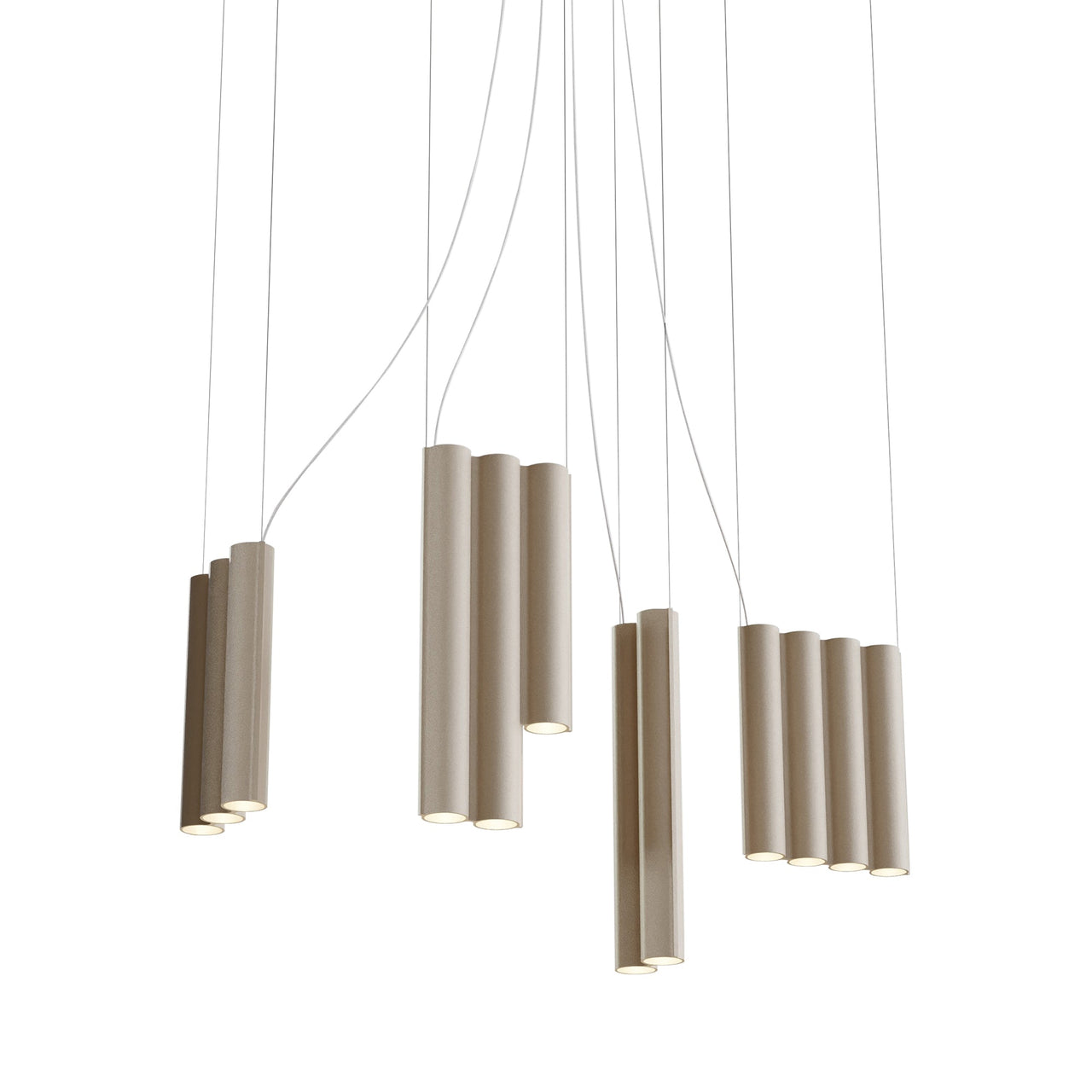 Silo 13 Suspension Lamp: Textured Beige