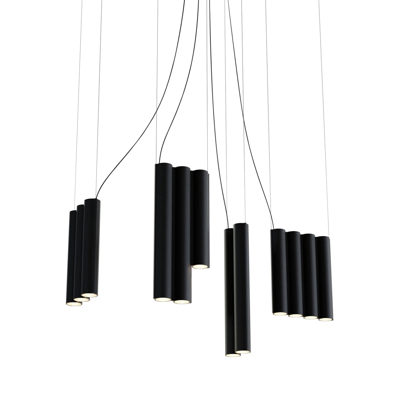 Silo 13 Suspension Lamp: Textured Black