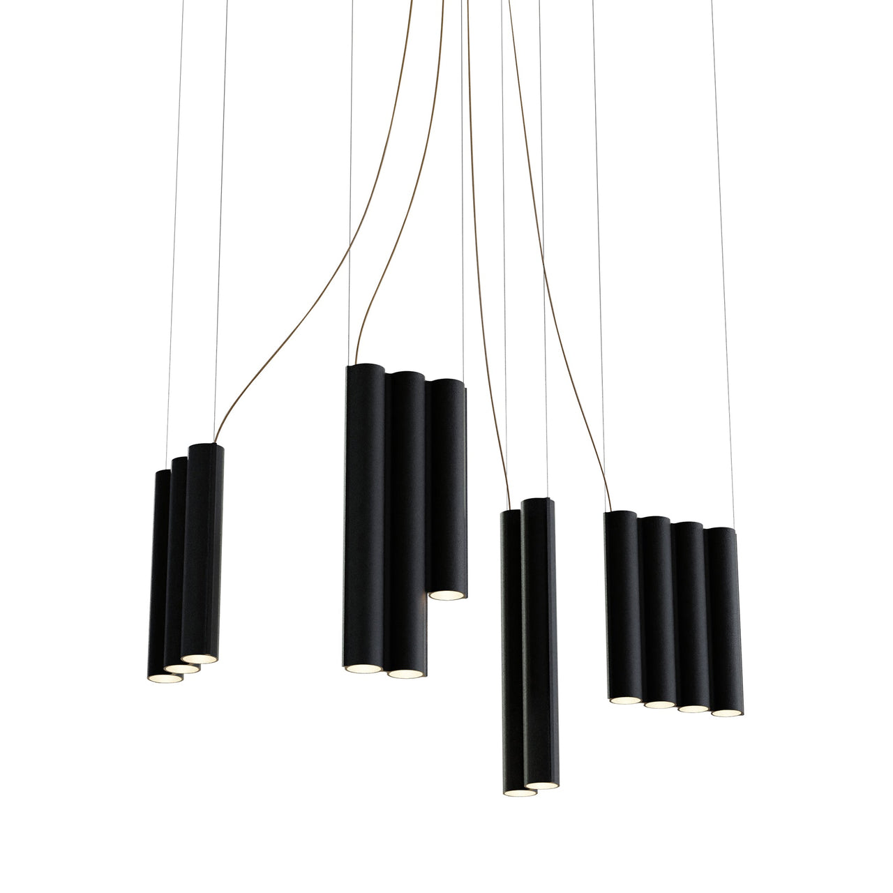 Silo 13 Suspension Lamp: Textured Black