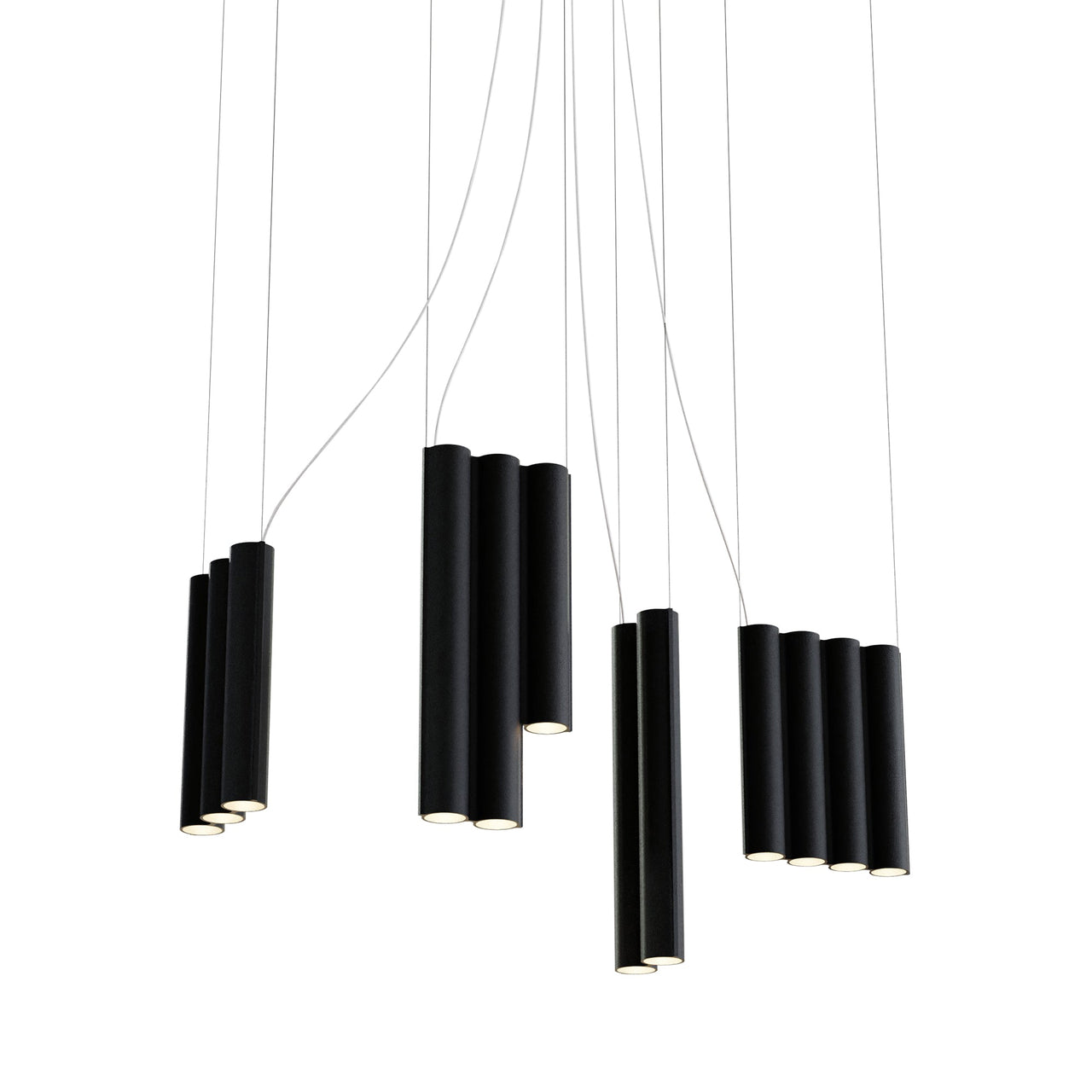 Silo 13 Suspension Lamp: Textured Black
