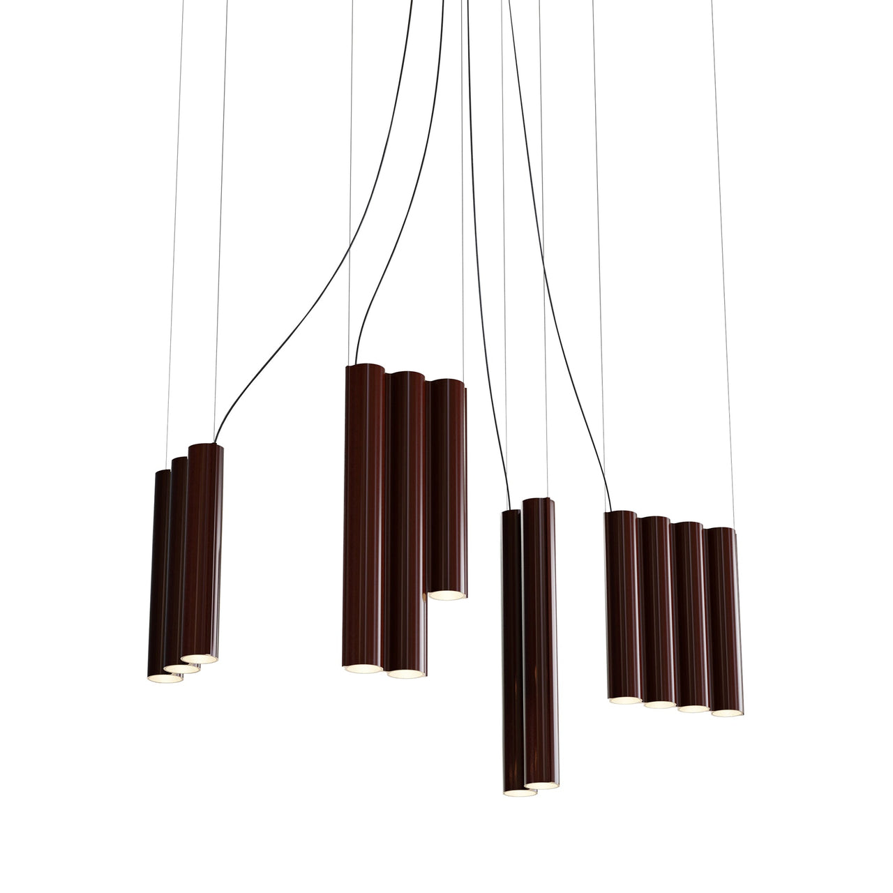 Silo 13 Suspension Lamp: Glossy Oxblood