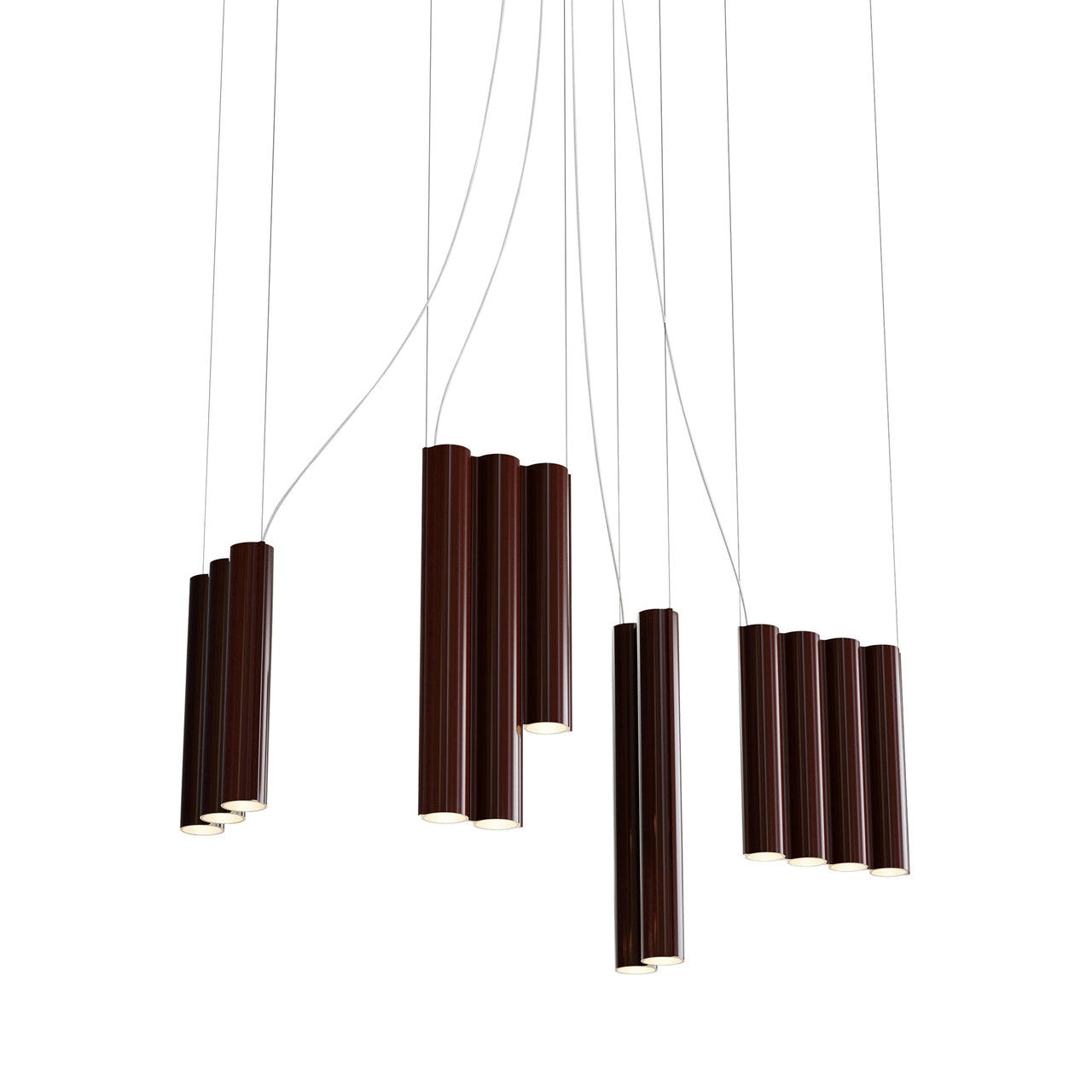 Silo 13 Suspension Lamp: Glossy Oxblood