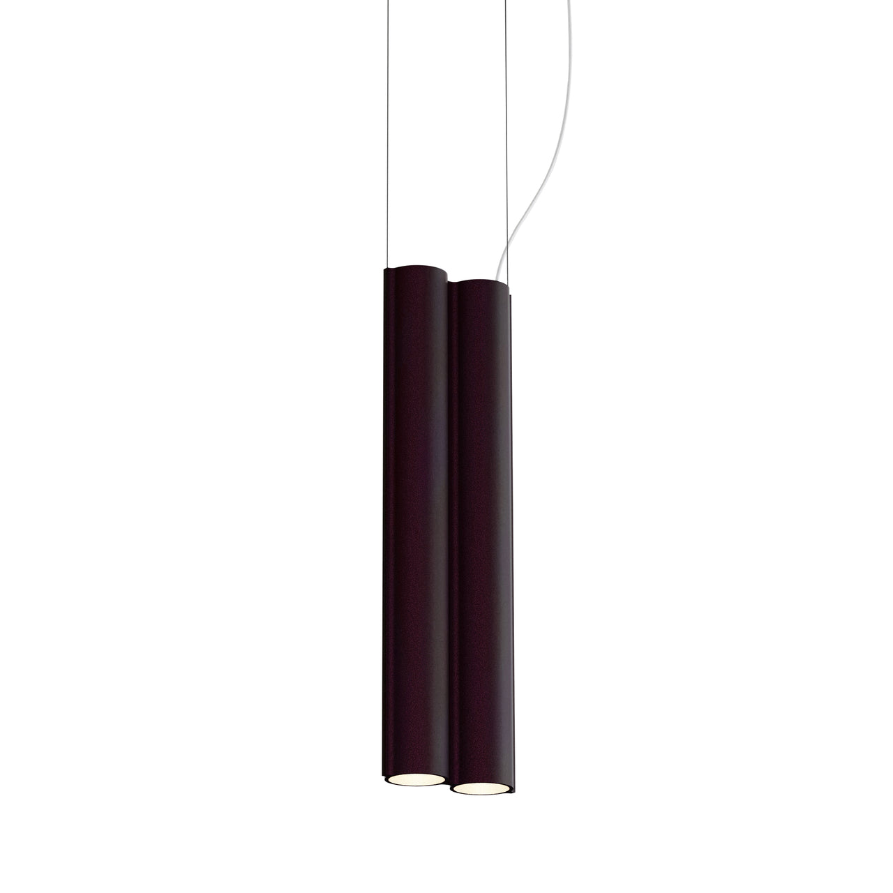 Silo 2SB Suspension Lamp: Aubergine