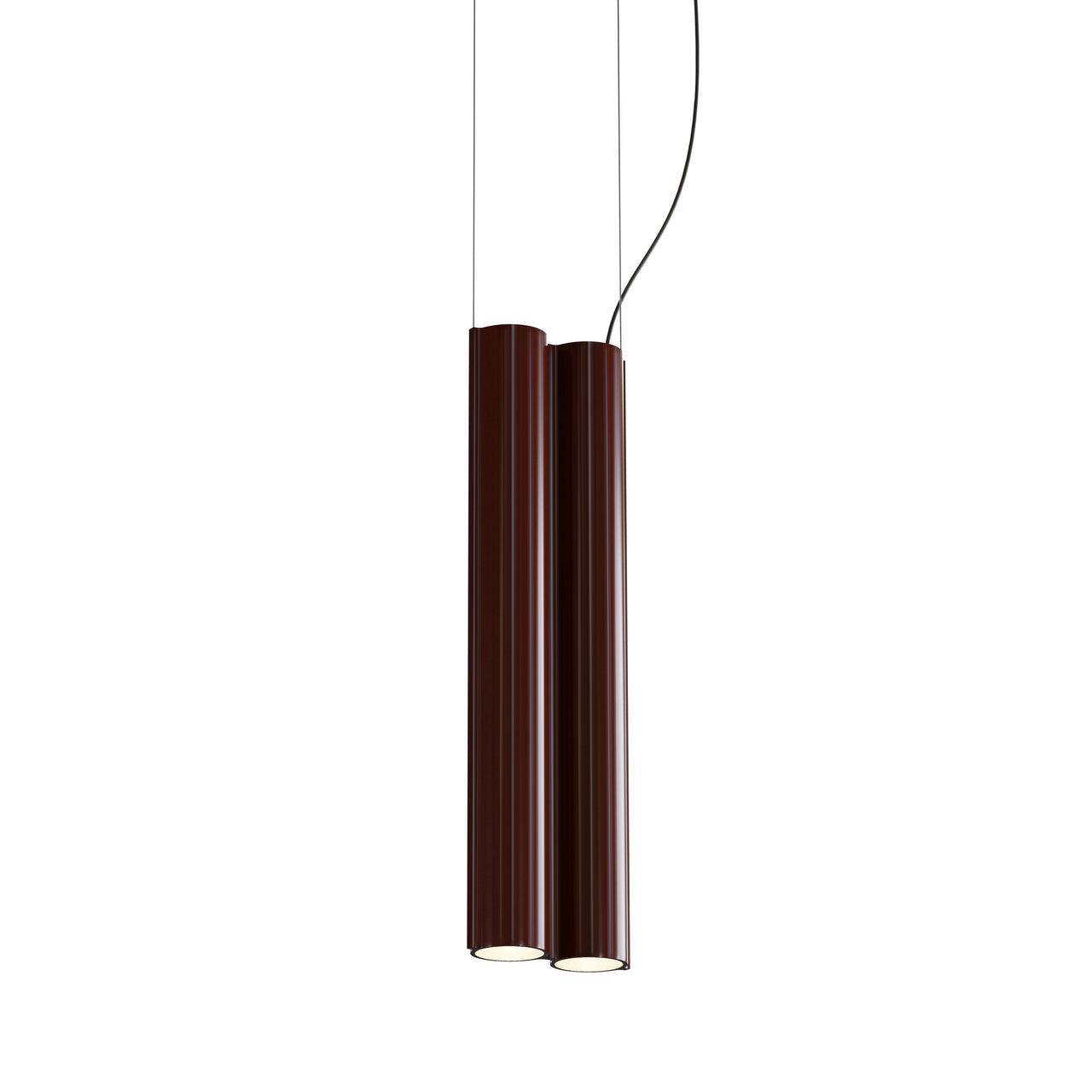 Silo 2SB Suspension Lamp: Oxblood