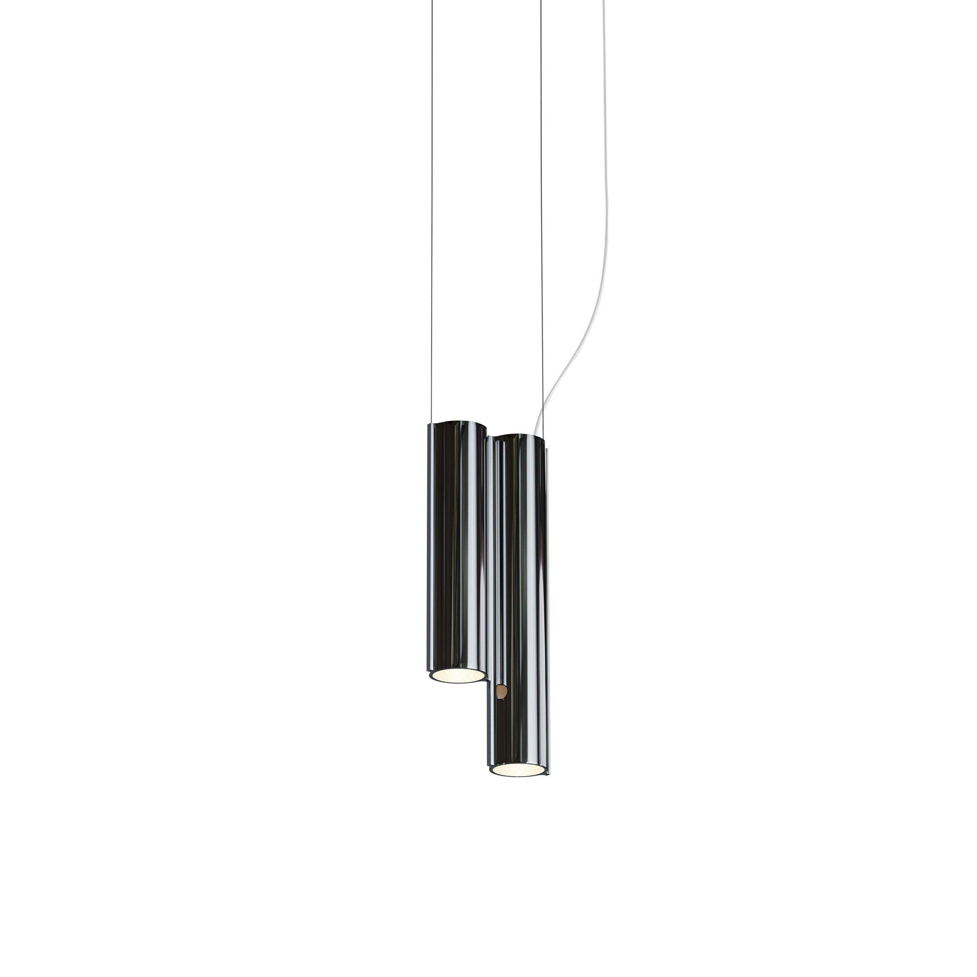 Silo 2SC Suspension Lamp: Mirror Polished Aluminum
