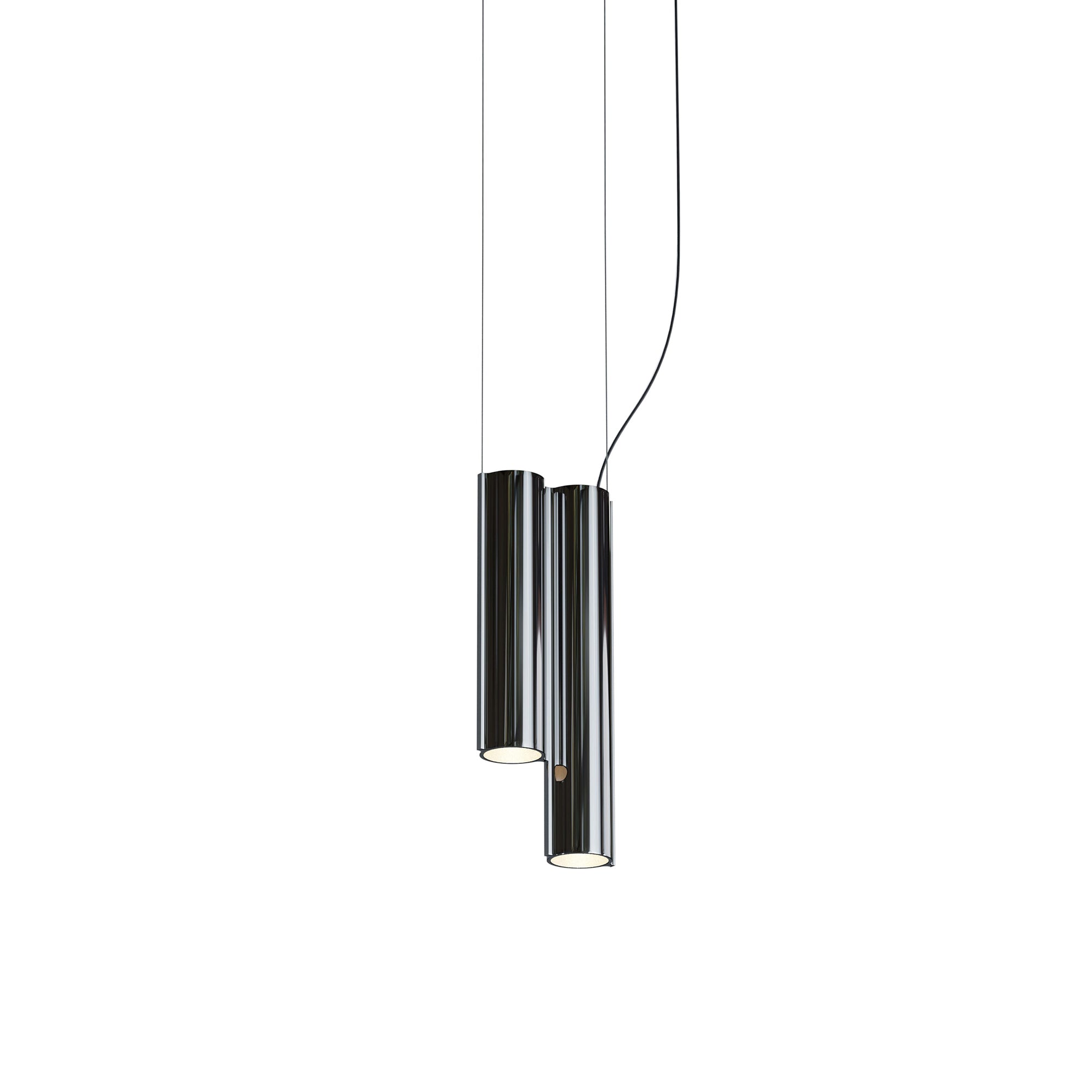 Silo 2SC Suspension Lamp: Mirror Polished Aluminum